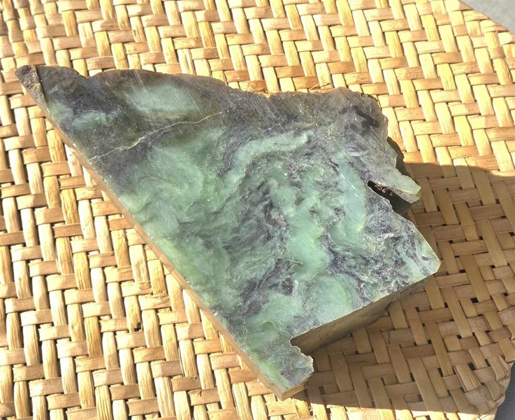 Genuine NZ Pounamu/Greenstone Rough Block Carousel 8