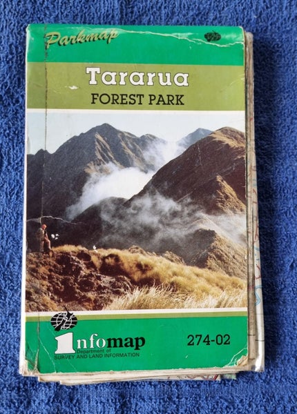 TARARUA FOREST PARK - INFO MAP - 5TH EDITION 1988 - PARKMAP TARARUA Carousel 1