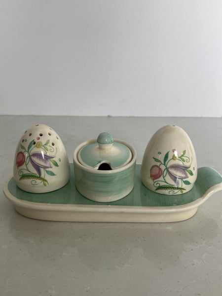 Susie Cooper Dresden Spray Cruet set