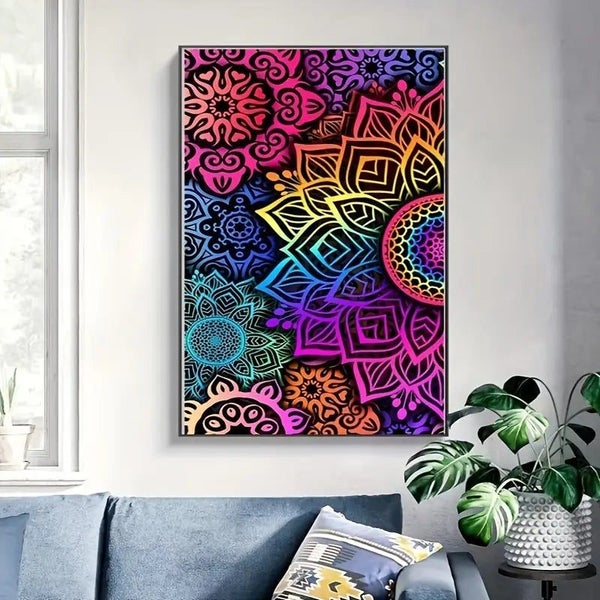 30x40cm Mandela Pattern Diamond Art Kit Carousel 1