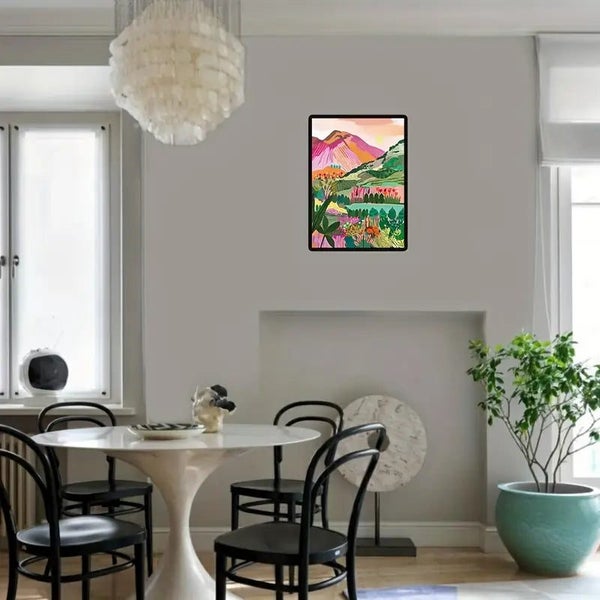 30x40cm Pink Mountain Diamond Art Kit Carousel 5