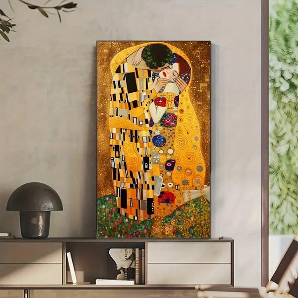 40x70cm Klimt "The Kiss" Diamond Art Kit Carousel 1