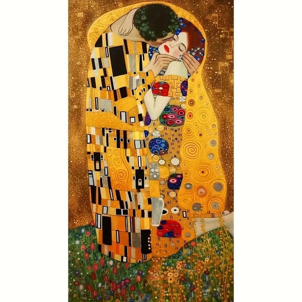 40x70cm Klimt "The Kiss" Diamond Art Kit Carousel 2