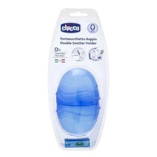 CHICCO DOUBLE SOOTHER HOLDER - BLUE Carousel 2