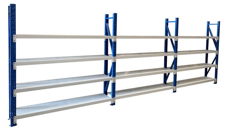 Longspan Shelving Three Bay Unit 600mm wide Carousel 1
