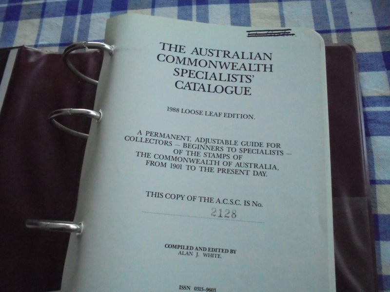 THE AUSTRALIAN COMMONWEALTH SPECIALISTS' CATALOGUE - STAMPS Carousel 2