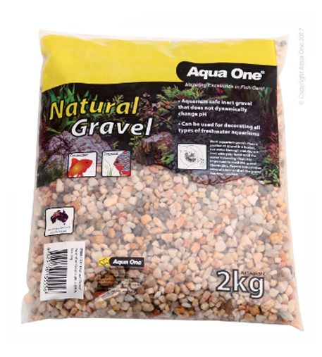 Aqua One Natural Gravel Australian Gold Light 4-6mm Mix Carousel 1