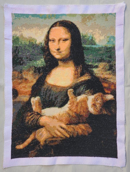 Mona Lisa cross stitch picture by Olena Polyakova Carousel 1