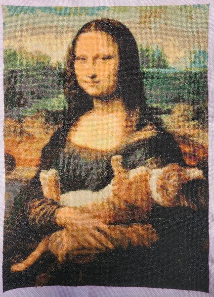 Mona Lisa cross stitch picture by Olena Polyakova Carousel 2