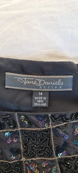 Jane Daniels Silk & Sequin evening top Carousel 2