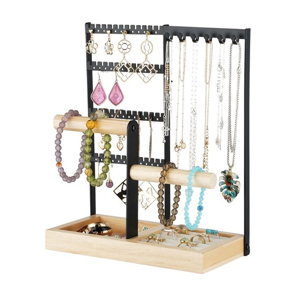 Jewellery Rack Shelf Earrings Holder Carousel 2