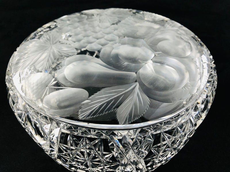 Heavy Brilliant Cut Fruit Bowl (20609)62991663102339111
