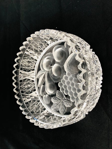 Heavy Brilliant Cut Fruit Bowl (20609)62991663102339112