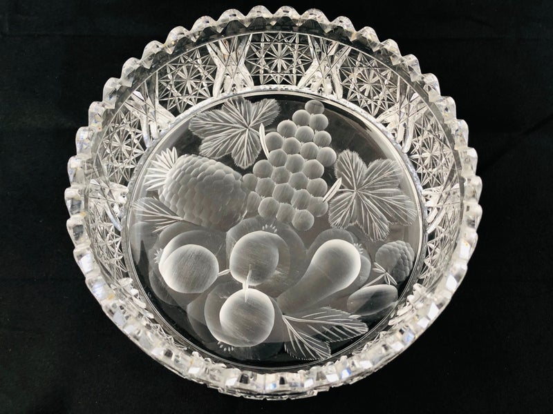 Heavy Brilliant Cut Fruit Bowl (20609)62991663102339114
