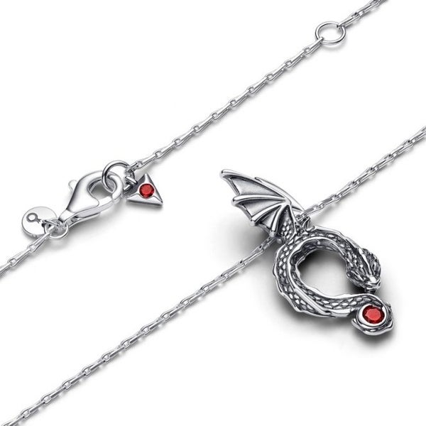 Pandora Sterling Silver Game of Thrones Dragon Pendant Necklace62863852811522117