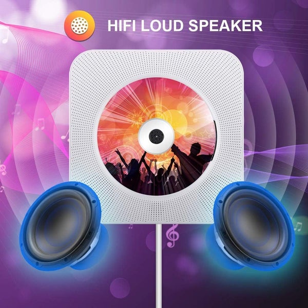 Portable CD Player with Bluetooth Wall Mountable CD Players Music Player Home A Carousel 2