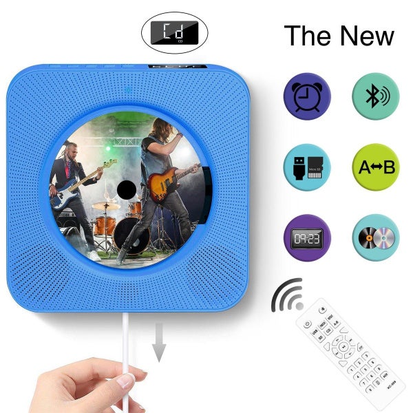 Portable CD Player with Bluetooth Wall Mountable CD Players Music Player Home Carousel 2