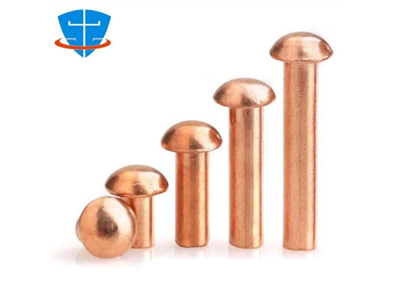 Button Head Cap Copper Rivets M2 M2.5 M3 M4 M5 M6 M8 Round Head Cap Copper Carousel 1