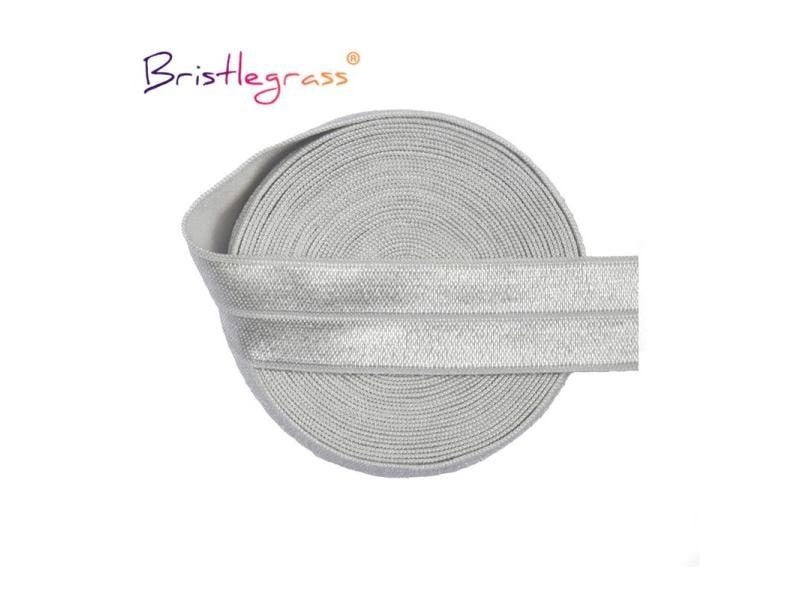 BRISTLEGRASS 2 5 10 Yard 3/4" 20mm Solid Shiny Fold Over Elastic FOE Spandex Carousel 1