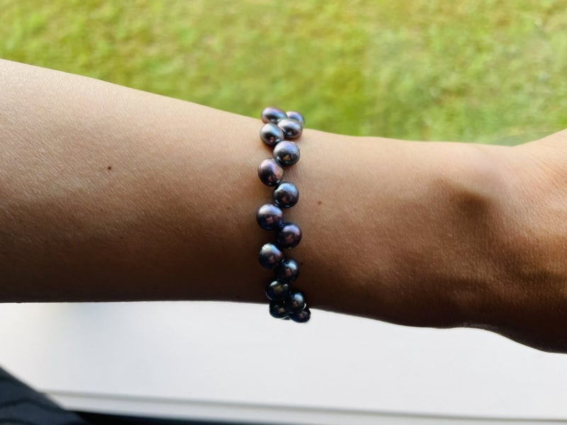 Genuine Freshwater Pearl Bracelet Double-Layer Carousel 5