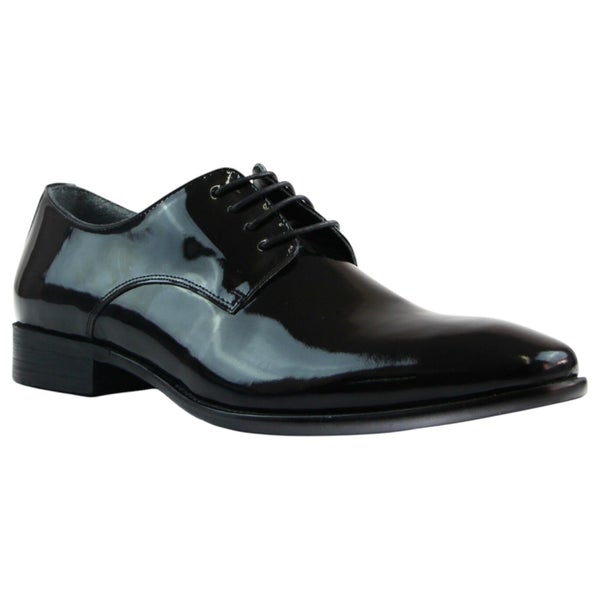 Mens Zasel Blair Leather Patent Lace Work Mens Formal Casual Work Dress Shoes Carousel 1