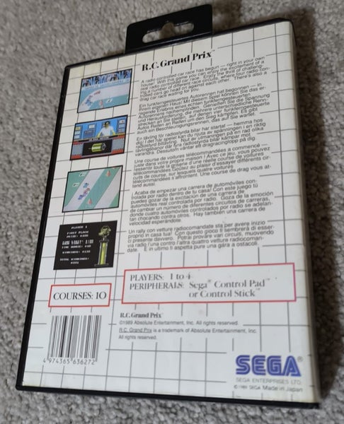 R.C. Grand Prix Sega Master System SMS Carousel 2