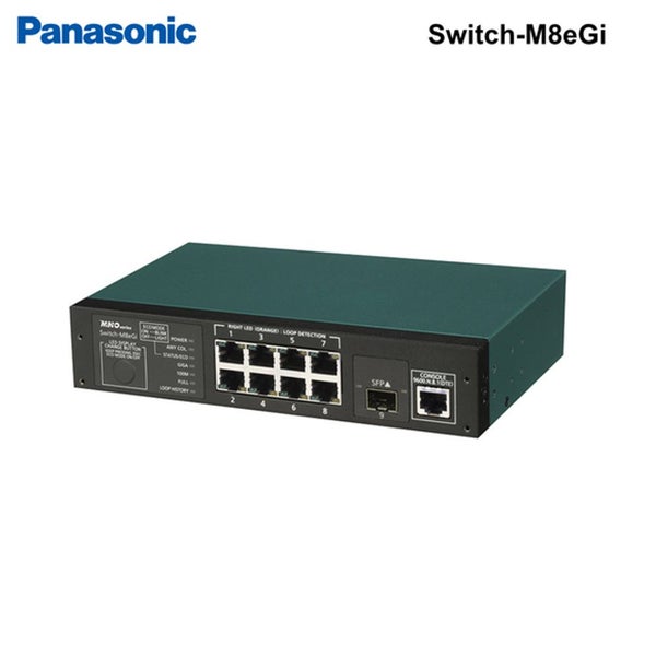 Switch-M8eG-c - Panasonic Giga Ethernet Ethernet Switch with management 8 por... Carousel 1