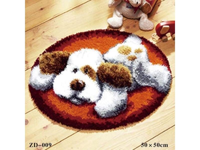 Cartoon DIY Latch Hook Rug Kit 3D Embroidery Cushion Coarse Wool Cross Stitch Carousel 2