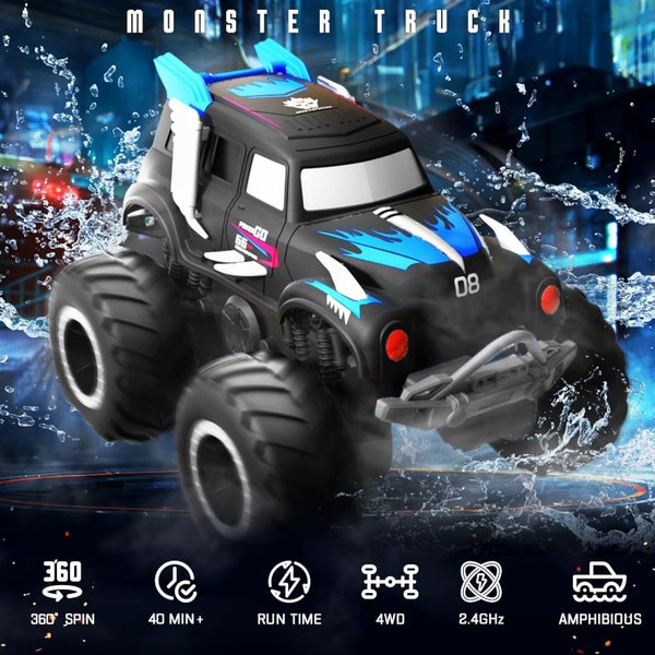 Remote Control Monster Truck Amphibious Remote Control Car for Kids Carousel 1