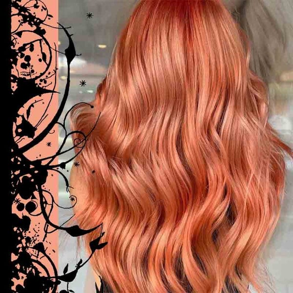 Peach Pink Hair Colour Carousel 1