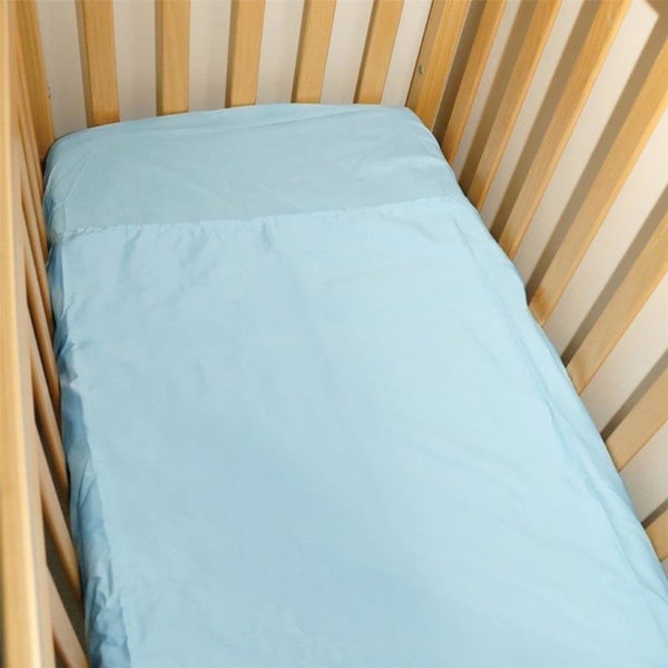 SILLY BILLYZ COT 1PC COMBO FITTED DUSTY BLUE POLYCOT Carousel 2