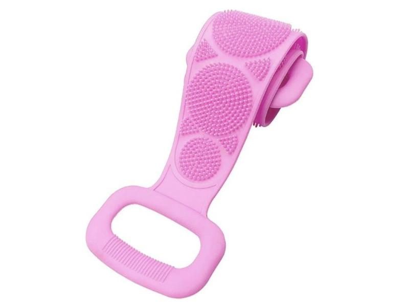 Exfoliating Body Silicone Brush Scrub Body Sponge Brush Bathroom Shower Back Carousel 1