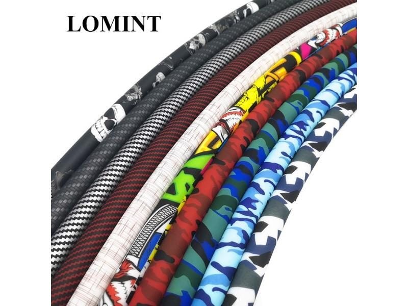 LOMINT Silicone Hookah Hoses 12mm OD 17mm LEN 1500mm Black Blue Carousel 2