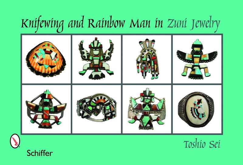 Knifewing & Rainbow Man in Zuni Jewelry by Toshio Sei - Hardcover Carousel 1