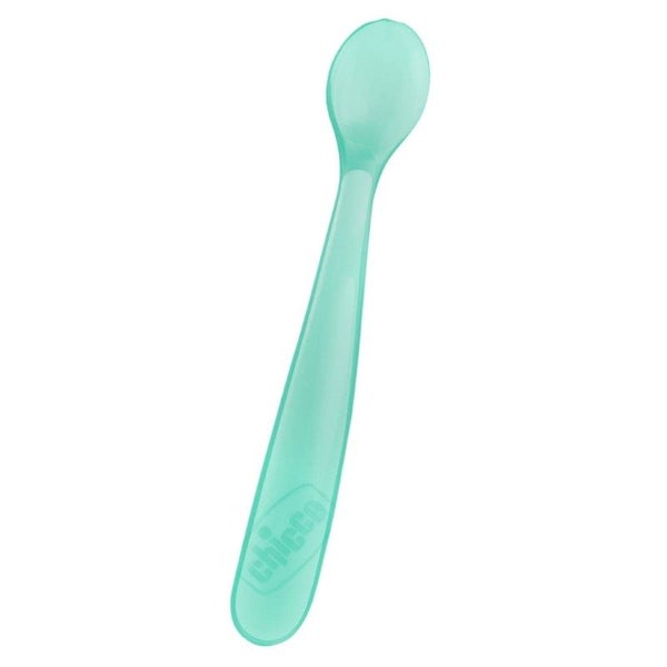 CHICCO SPOON: SOFT SILICONE 6M+ 2PK - BLUE Carousel 1