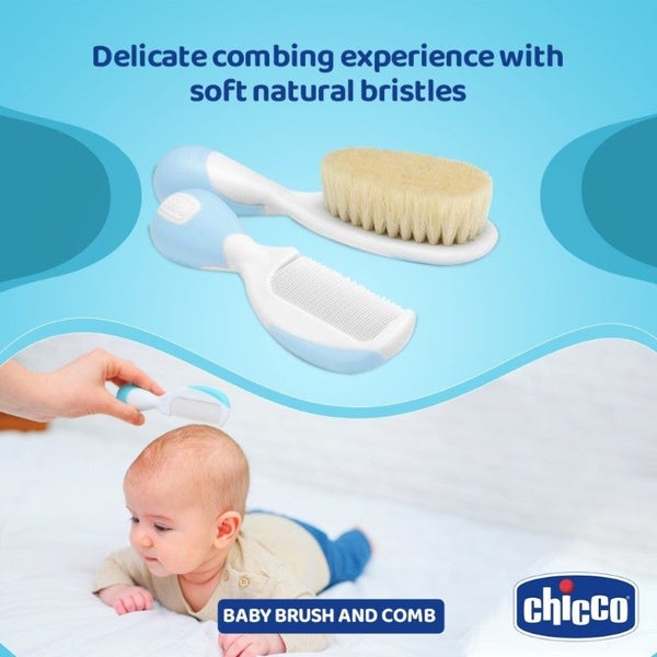 CHICCO BRUSH AND COMB - LIGHT BLUE Carousel 3