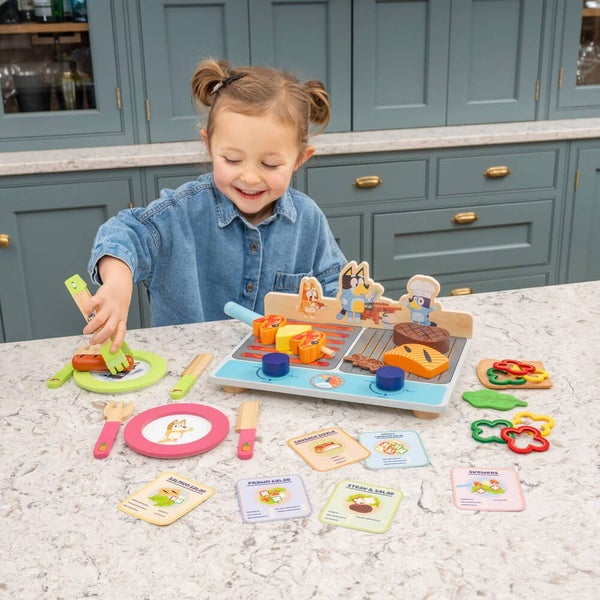 Bluey - Wooden Tabletop BBQ Set, Activity Toy, Ages 3+ Carousel 10