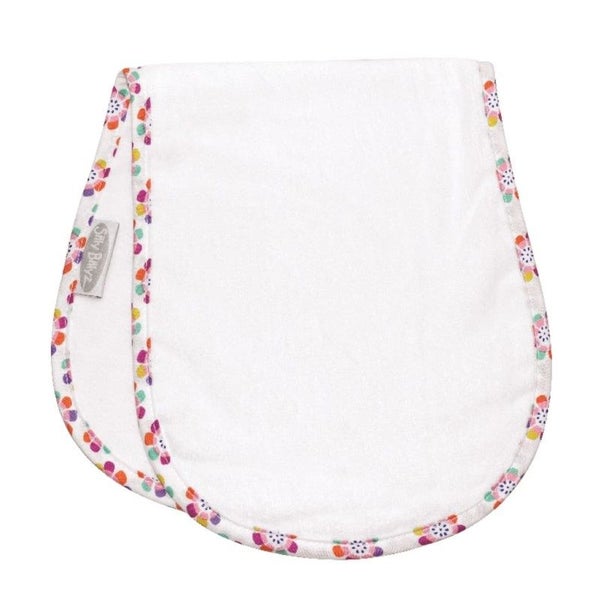 SILLY BILLYZ TOWEL SHOULDER BIB 1PK PANSY Carousel 1
