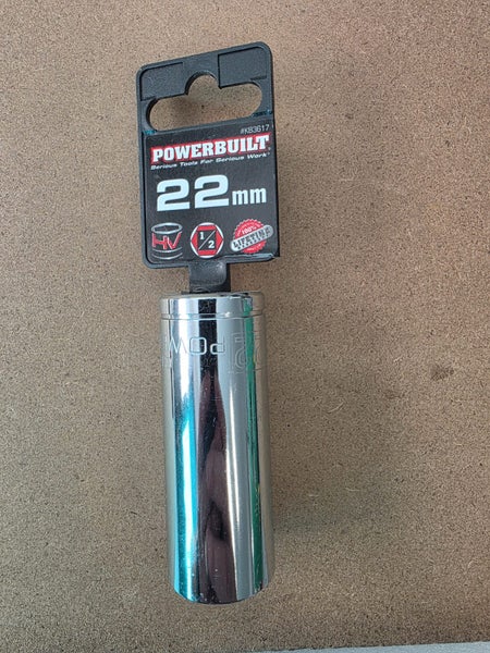 Powerbuilt Deep Socket 1/2in Dr 22mm Carousel 1