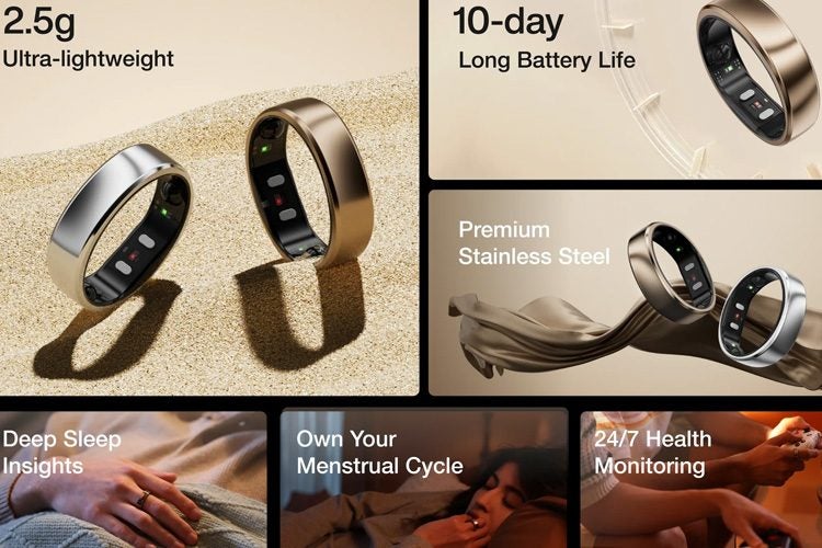 RingConn Gen 2 Air Smart Ring - Size 12 (Galaxy Silver) Carousel 6