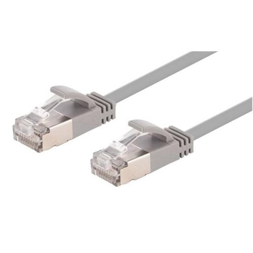 Dynamix PLSSGY-C6A-2.5 Cat6A RJ45 Patch Lead - 2.5m - Grey S/FTP - Shielded - Carousel 1