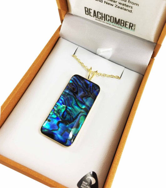 Paua Gold Plated Pendent Boxed BBJ1117P Carousel 1