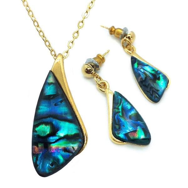Paua Set Gold Plated Boxed BBJ1121S Carousel 2