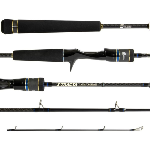 Samurai X-Tracta Light Jig Carbon Fishing Rod Over Head Medium Fast 6ft 1pc 40g Carousel 1