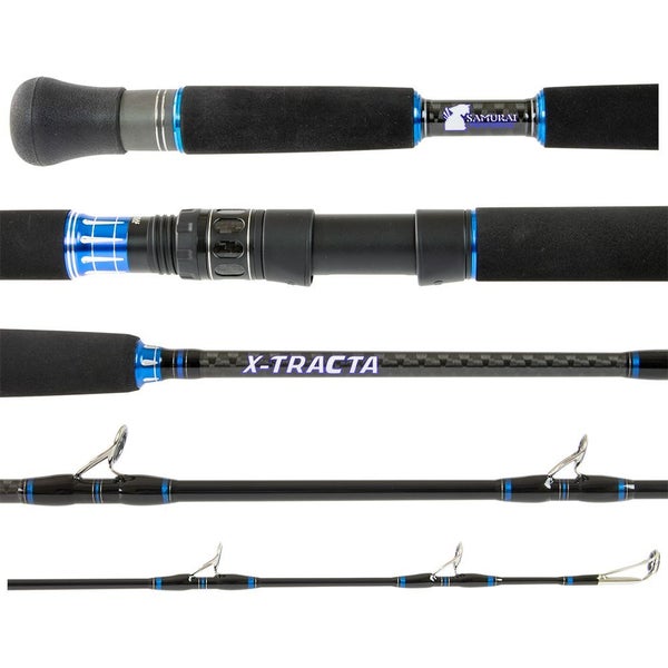 Samurai X-Tracta Carbon Fishing Rod Over Head Medium Fast 6ft 1 Piece 50 - 80lb Carousel 1