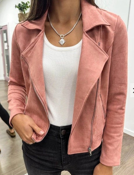 Vine Apparel Avery Jacket. Size 18. Rose. Carousel 1