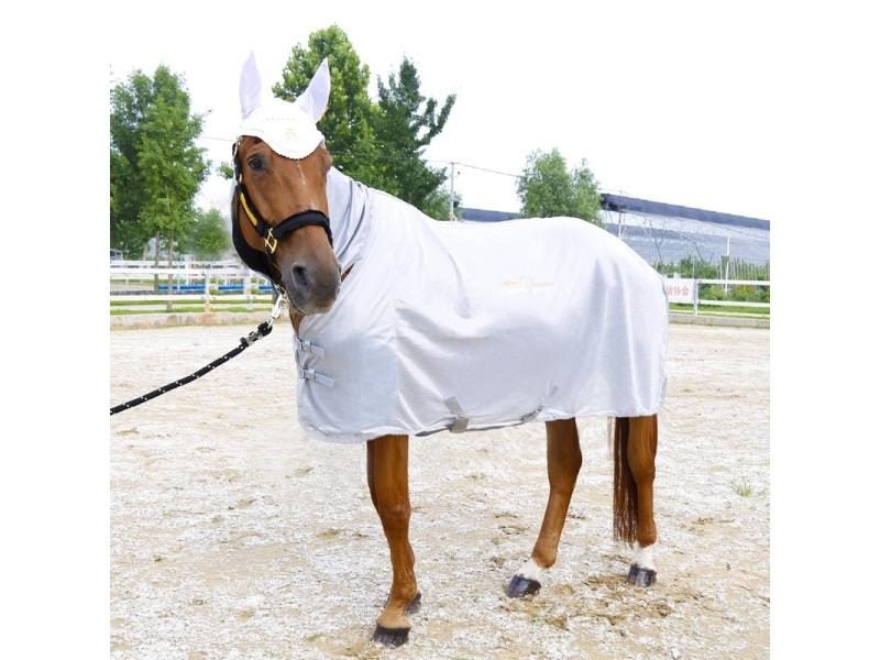 Horse Blanket Removable Throw Section Aczema Blanket Ultraviolet Proof Carousel 1
