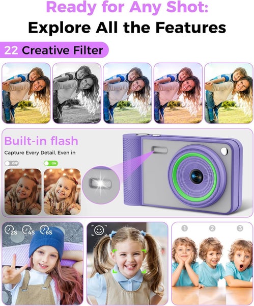 Digital Camera 50MP FHD 1080P Camera Digital Point and Shoot Camera Carousel 1