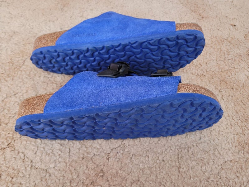 NEW - Birkenstock Zurich Tech Blue Suede size 42 Carousel 2