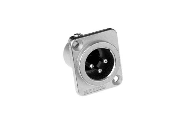 Amphenol AC3MDZ 3 Pin Male XLR - Chassis Mount Carousel 1